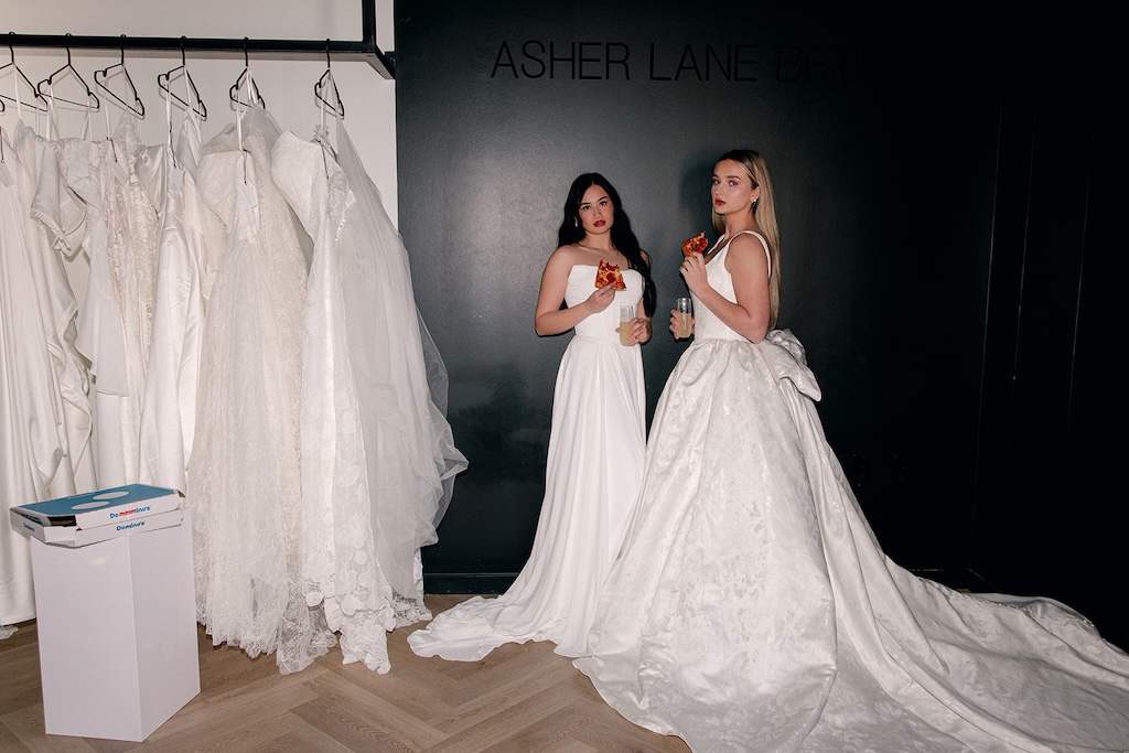 brides want a more intimate food like pizza for wedding reception