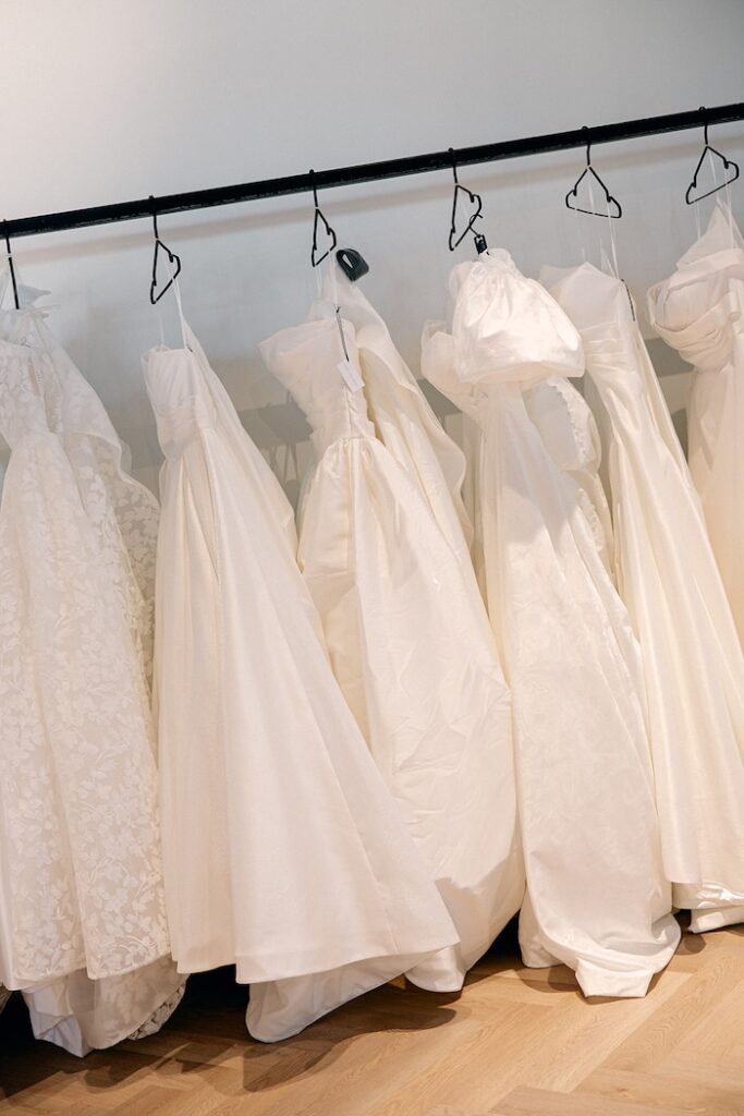 wedding dress try on brides first appointment, bridal experience